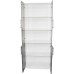 Vitrina Office 800 alb/gri
